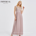 New product embroidered elegant long gown summer dresses for women